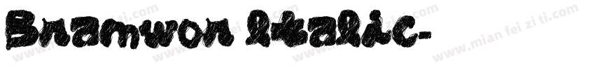 Bramwor ltalic字体转换